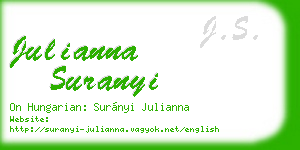julianna suranyi business card